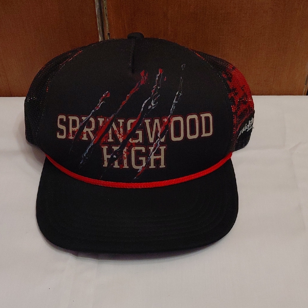 Nightmare On Elm Street Springwood High Black and Red Cap